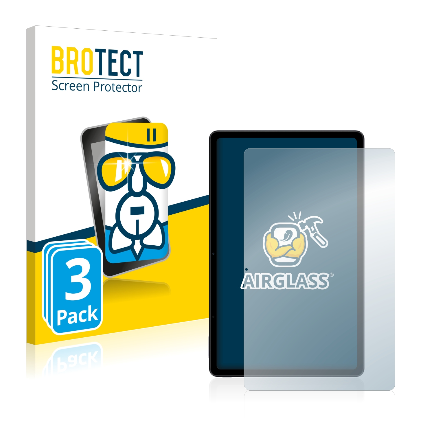 BROTECT 3x Airglass klare Redmi Xiaomi Pad) Schutzfolie(für