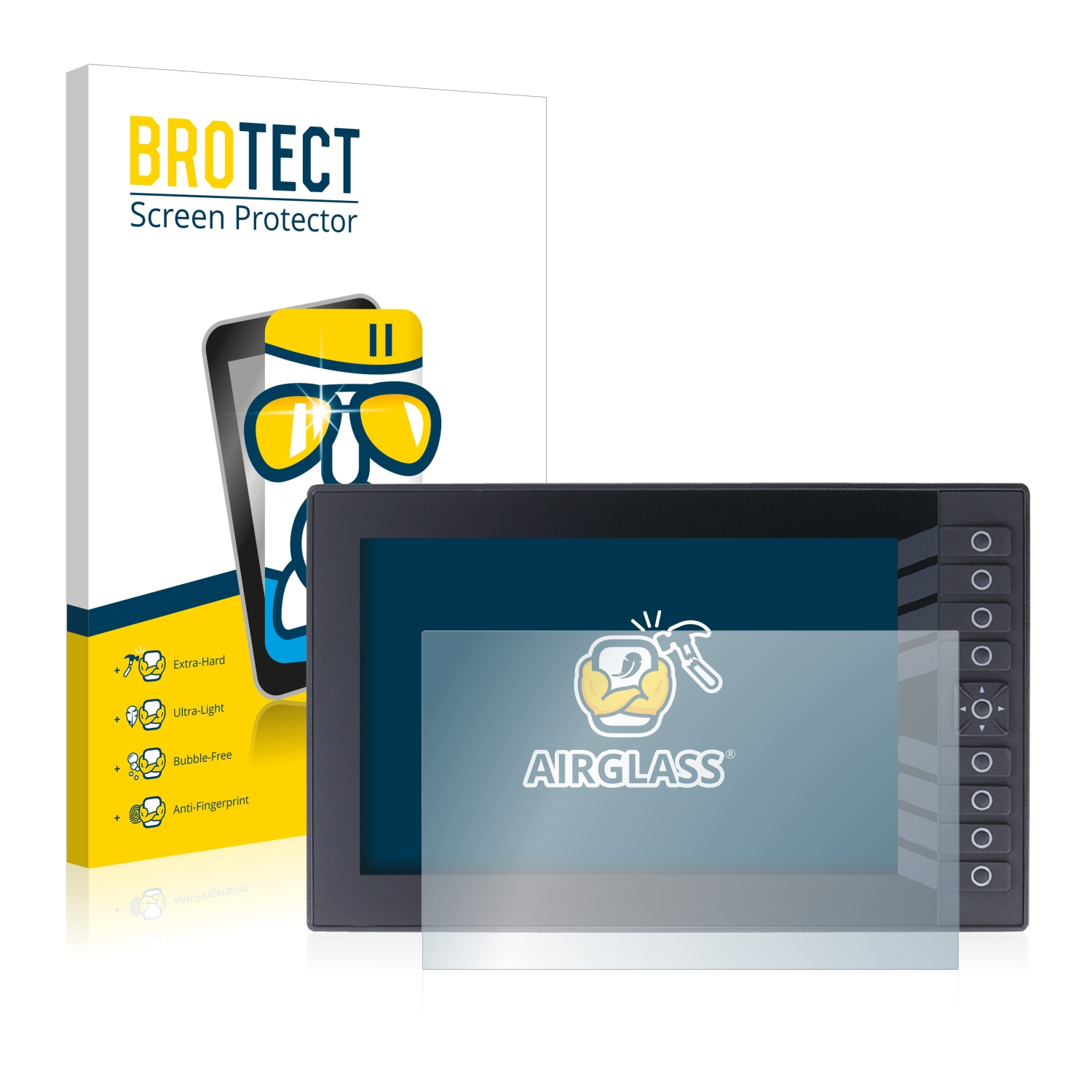 Airglass BROTECT CR1102) klare Schutzfolie(für ifm