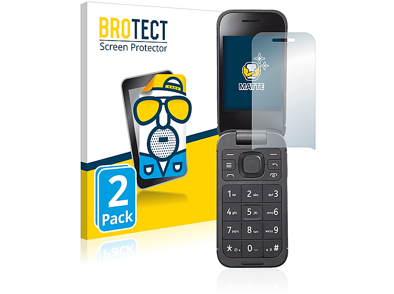 2760 Schutzfolie(für 2x matte BROTECT Nokia Flip)