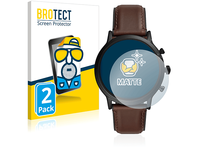 Fossil 5) BROTECT 2x Schutzfolie(für matte Gen