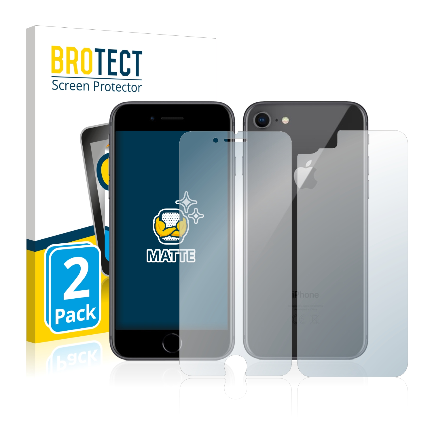 BROTECT 2x matte Schutzfolie(für 8) iPhone Apple