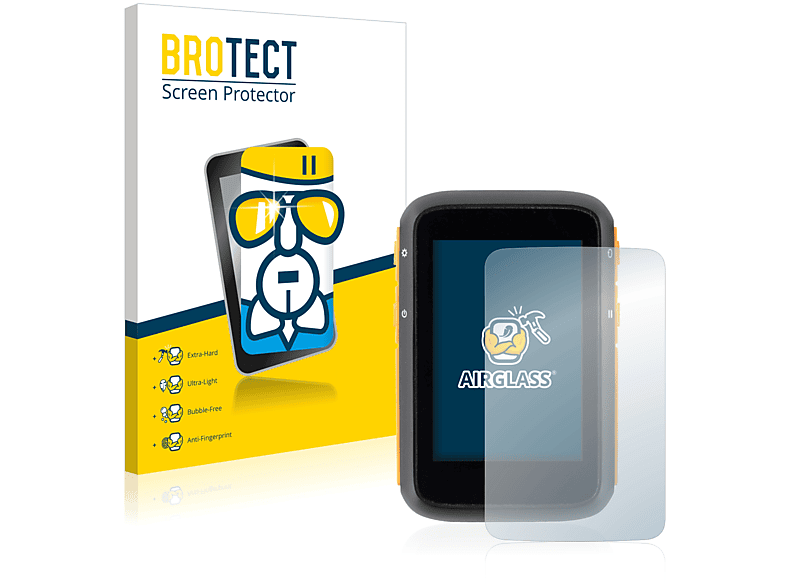 BROTECT Airglass klare Schutzfolie(für GPS-Fahrradcomputer) provelo