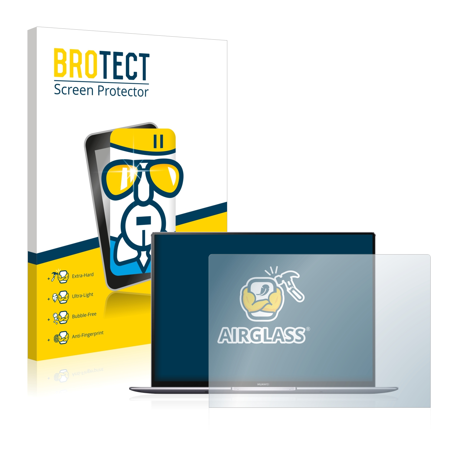 Airglass MateBook Schutzfolie(für Huawei BROTECT B7-410) klare