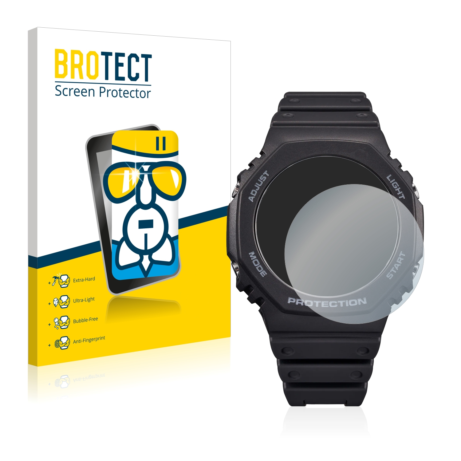 BROTECT Schutzfolie(für GA-B2100) klare Airglass Casio G-Shock
