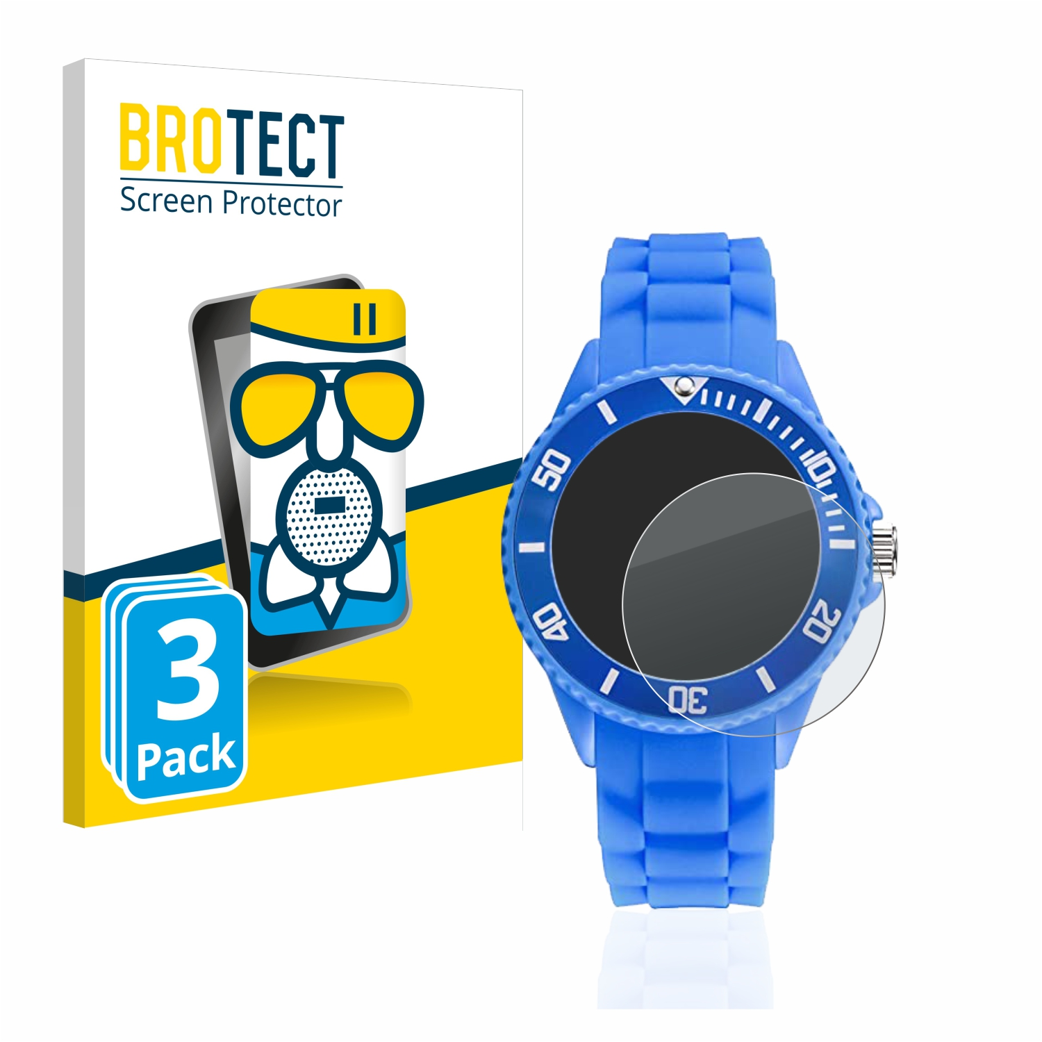 BROTECT 3x Airglass Watch) Alienwork matte Schutzfolie(für Learning Children´s