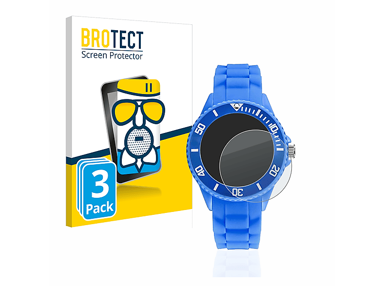 BROTECT 3x Airglass Watch) Alienwork matte Schutzfolie(für Learning Children´s