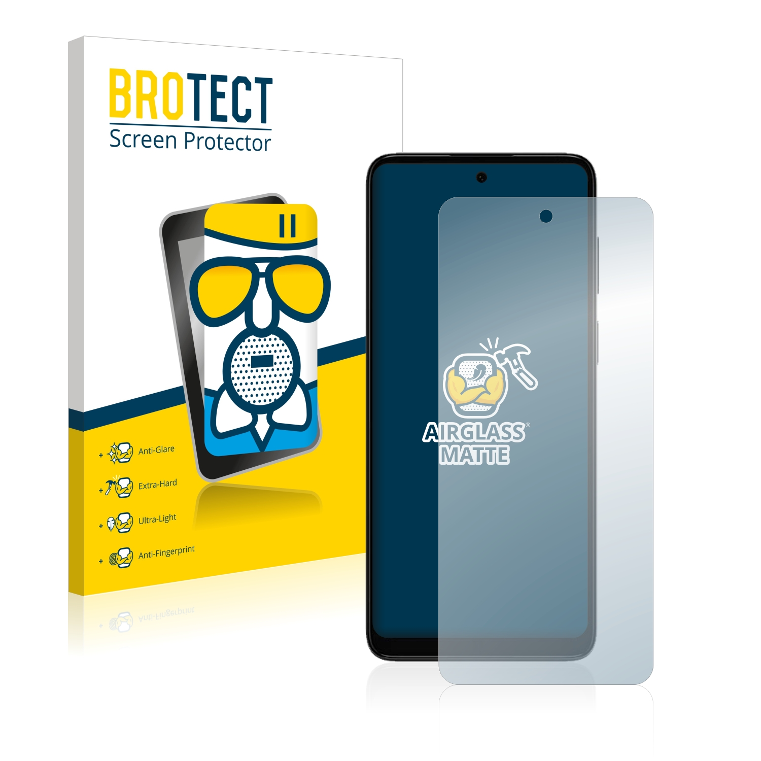 BROTECT Airglass Motorola matte Moto E22s) Schutzfolie(für