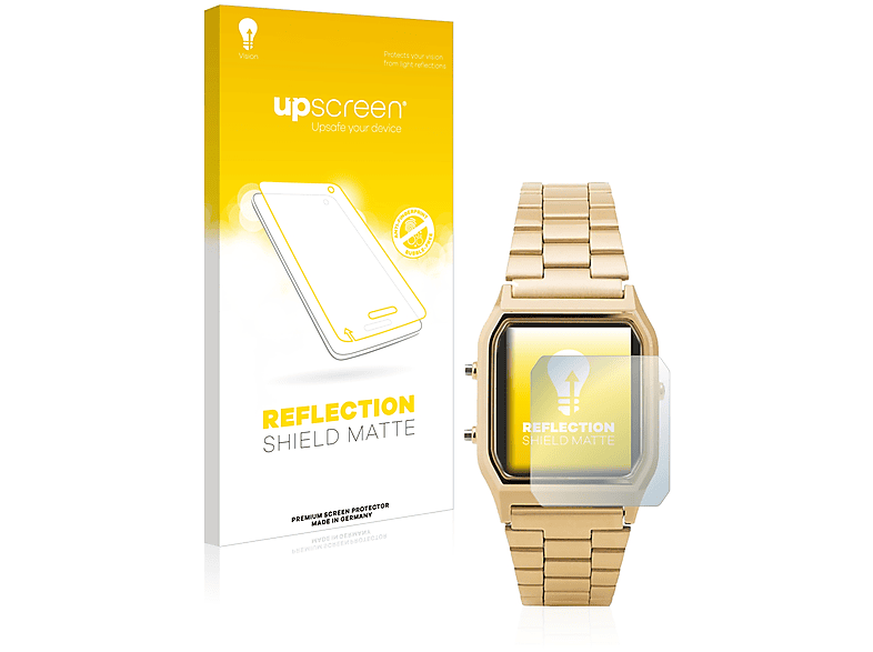 UPSCREEN entspiegelt matte Schutzfolie(für Casio AQ-230GA) | Smartwatch Schutzfolien & Gläser