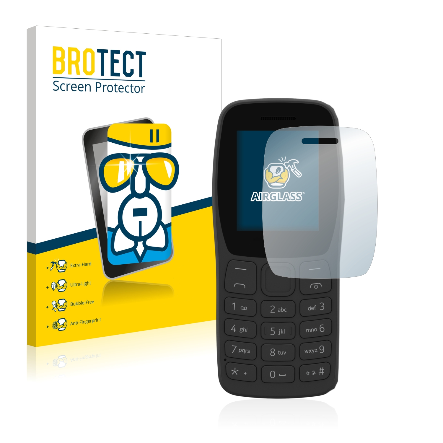 BROTECT Airglass klare Schutzfolie(für 2022) Nokia 105