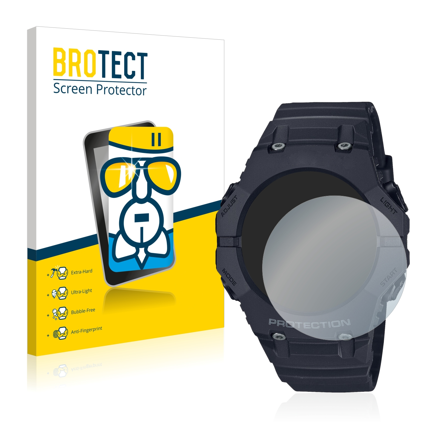 BROTECT Airglass klare Schutzfolie(für G-Shock Casio GA-B001)
