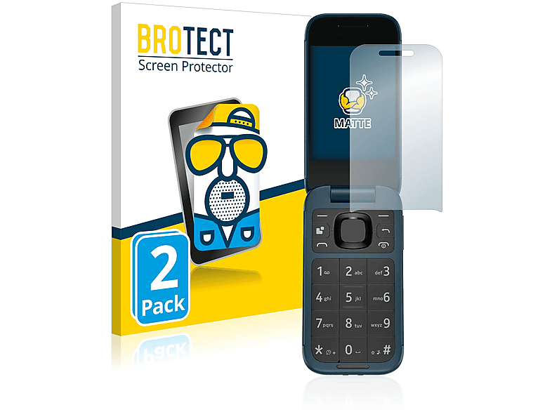 BROTECT 2x matte Schutzfolie(für Nokia Flip) 2660