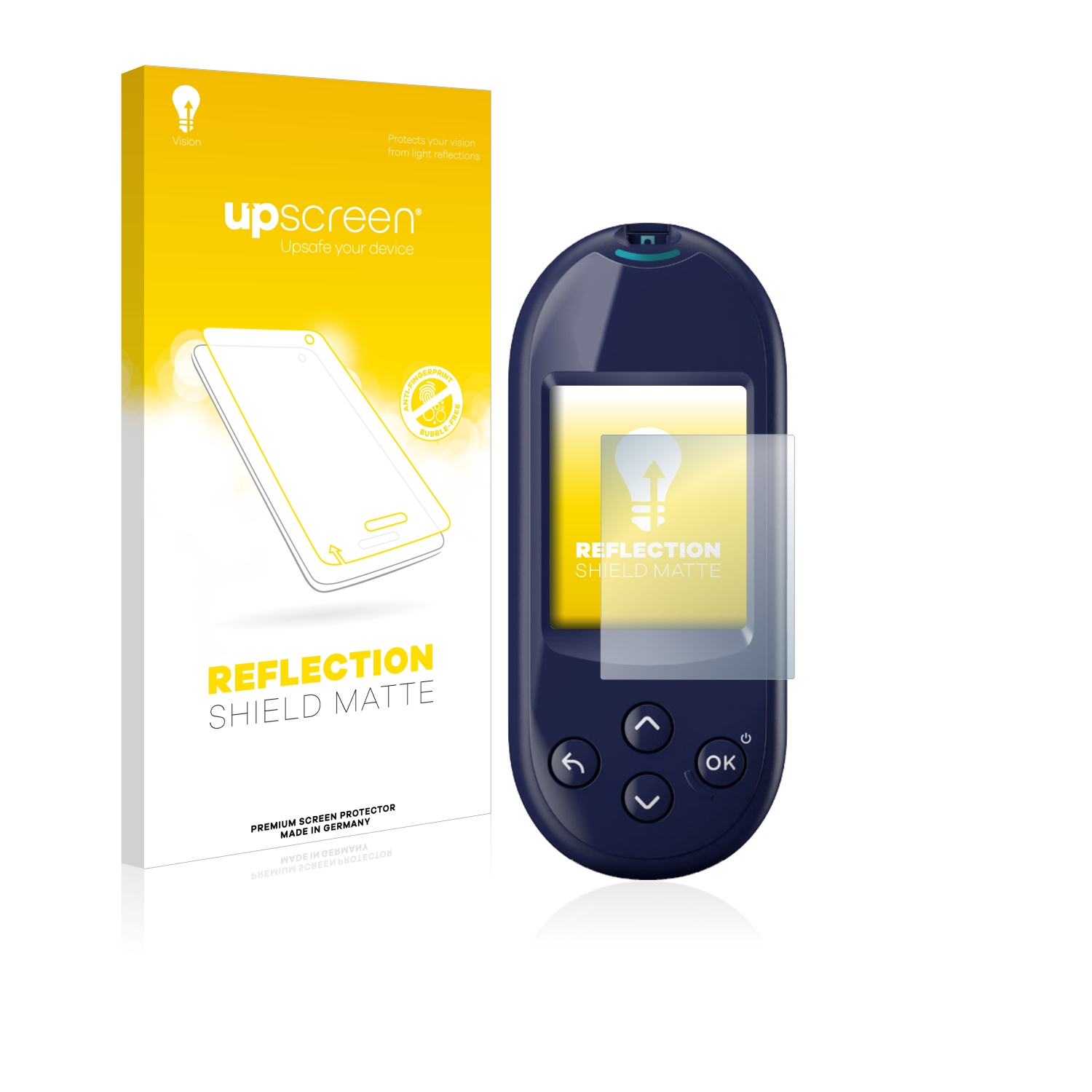UPSCREEN entspiegelt Reflect) LifeScan OneTouch Plus Ultra Schutzfolie(für matte