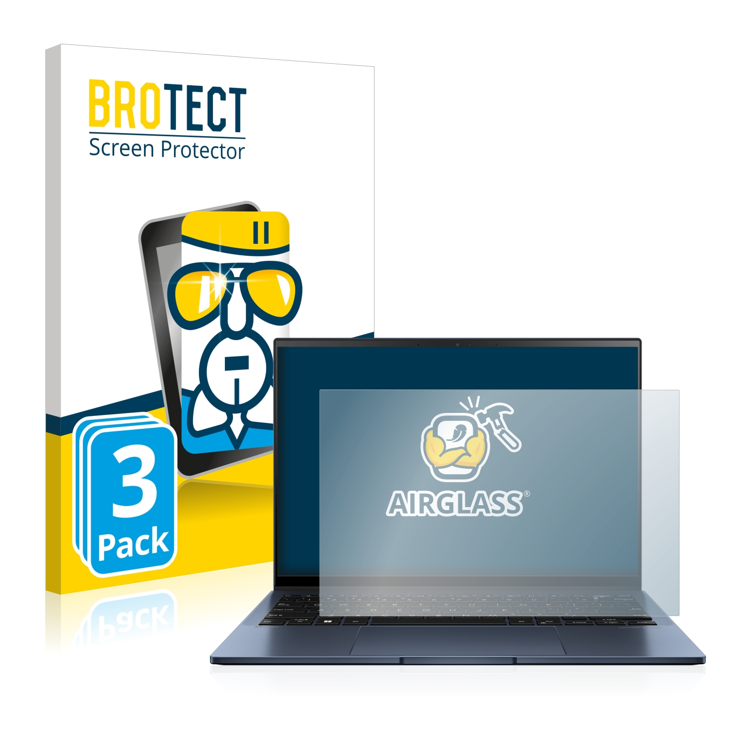 BROTECT 3x ASUS OLED) Airglass ZenBook S13 Schutzfolie(für klare