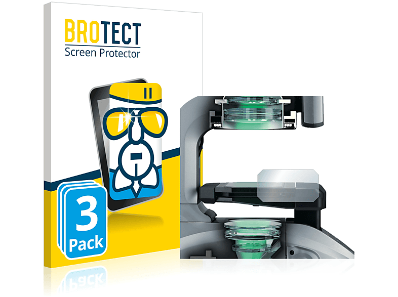 BROTECT 3x Airglass Glasplatte) klare Schutzfolie(für Keyence IM-6120