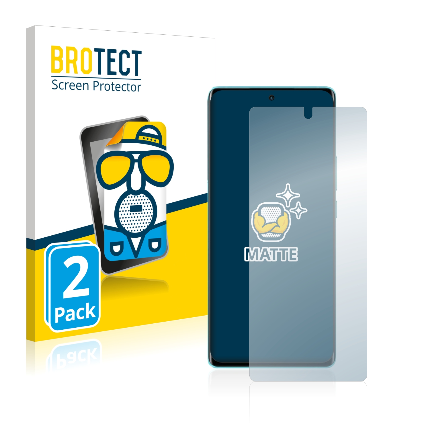 BROTECT 2x Vivo X80) matte Schutzfolie(für