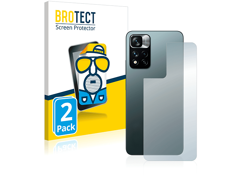 BROTECT 2x matte Schutzfolie(für Xiaomi Redmi Note 11 Pro+ 5G)