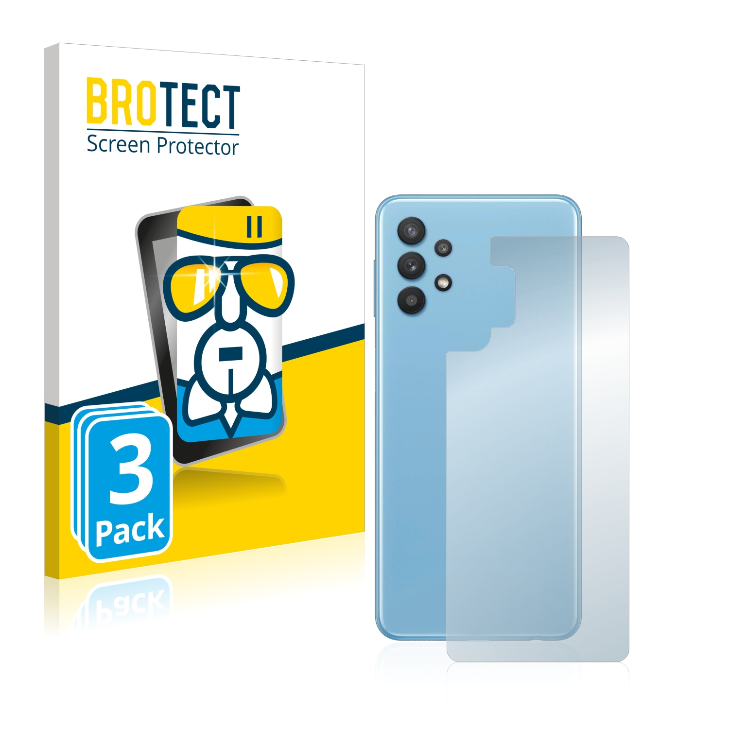 BROTECT 3x Airglass klare Schutzfolie(für 5G) Galaxy A32 Samsung