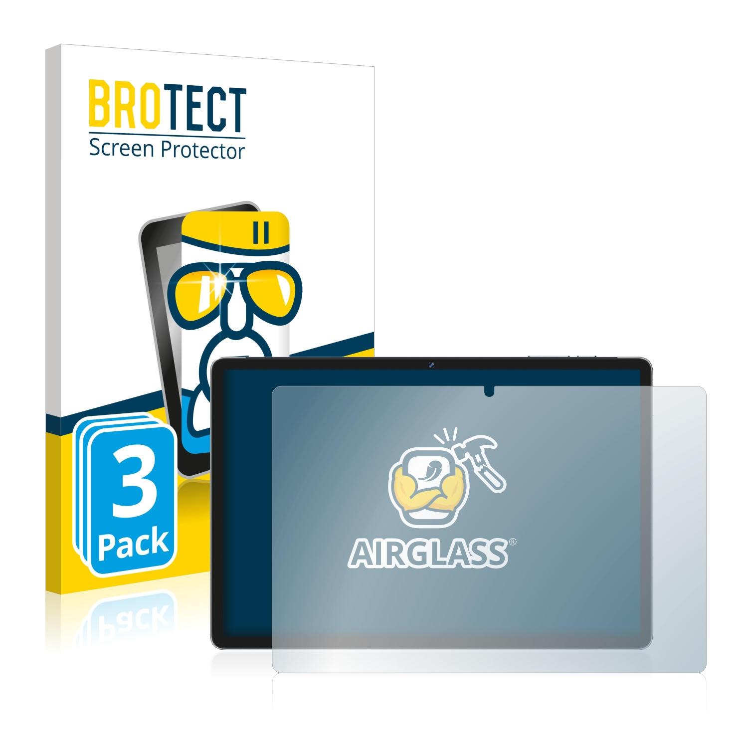 BROTECT 3x Airglass klare Jumper Ezpad Schutzfolie(für M10S)