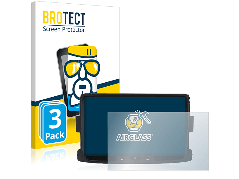BROTECT 3x Airglass klare Schutzfolie(für Roadanvi F10 8\