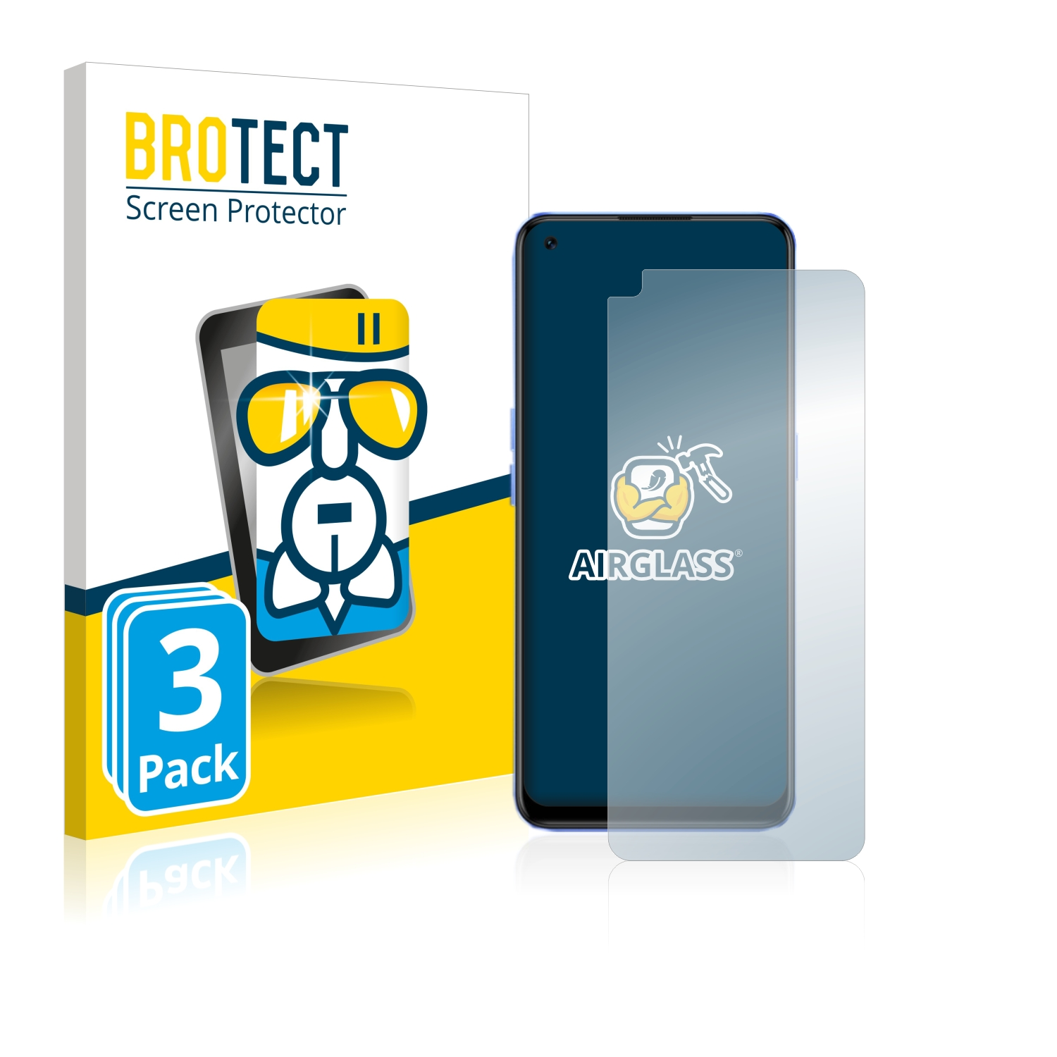 BROTECT Pro 50 Schutzfolie(für realme Airglass Narzo 3x klare 5G)