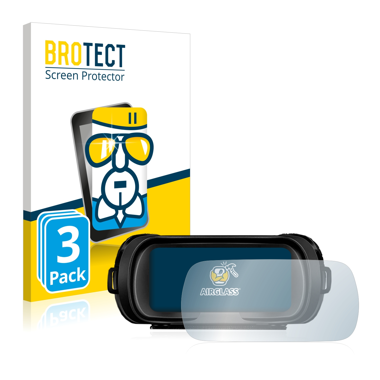BROTECT 3x Airglass klare Schutzfolie(für NV3182WIFI) HuntMax