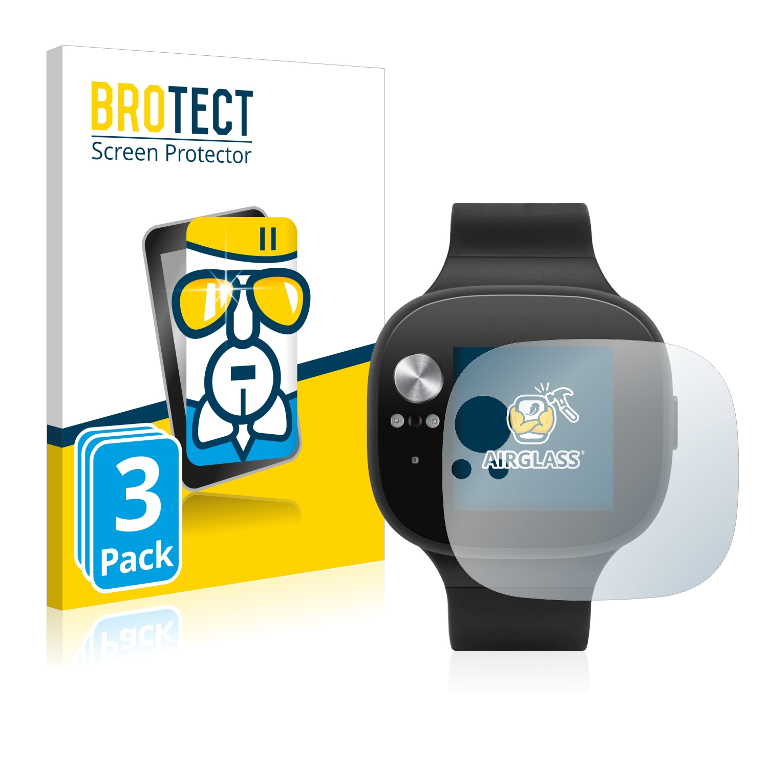 Airglass Schutzfolie(für BP) Vivowatch 3x klare BROTECT ASUS