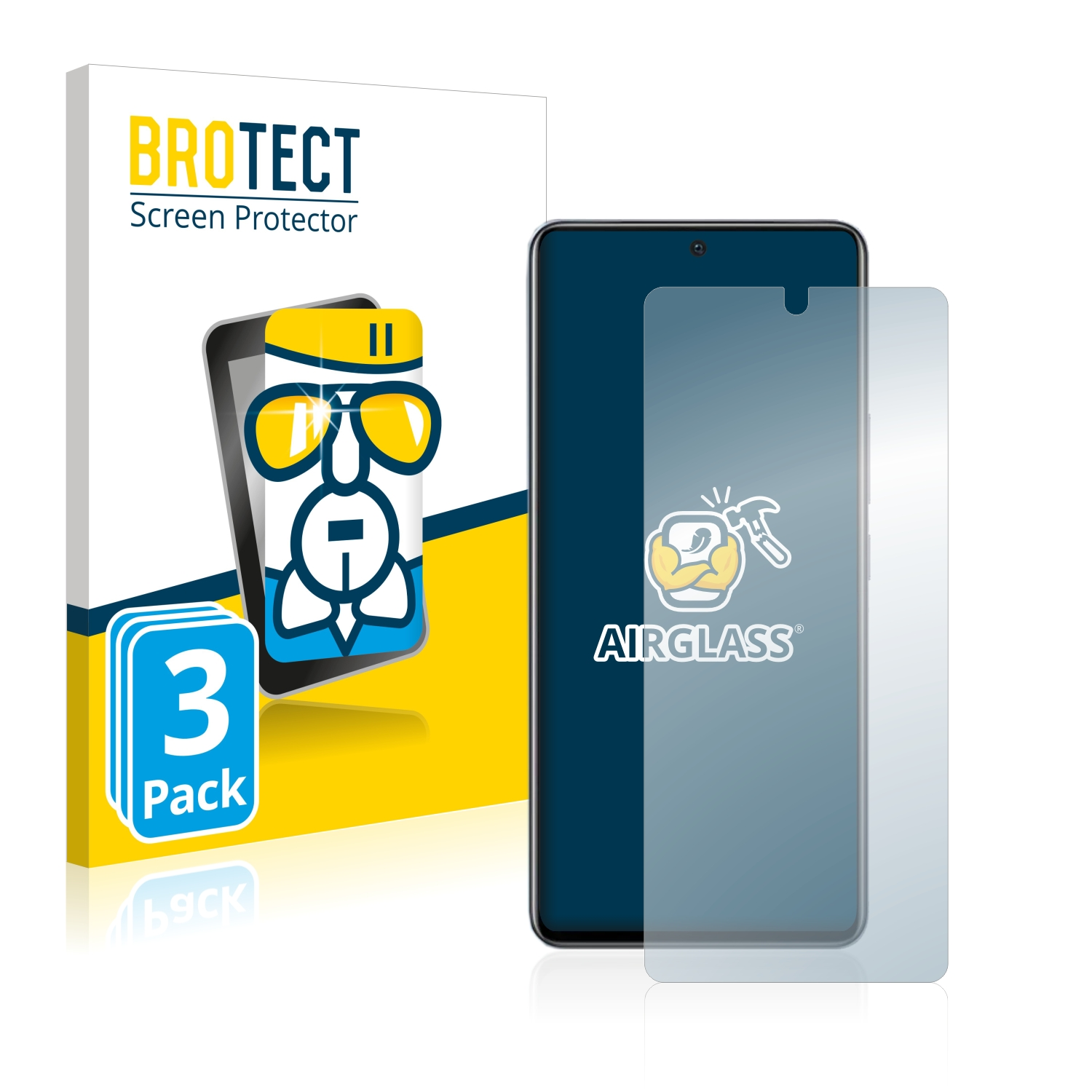 BROTECT 3x Airglass Schutzfolie(für Vivo iQOO klare SE) Neo 6