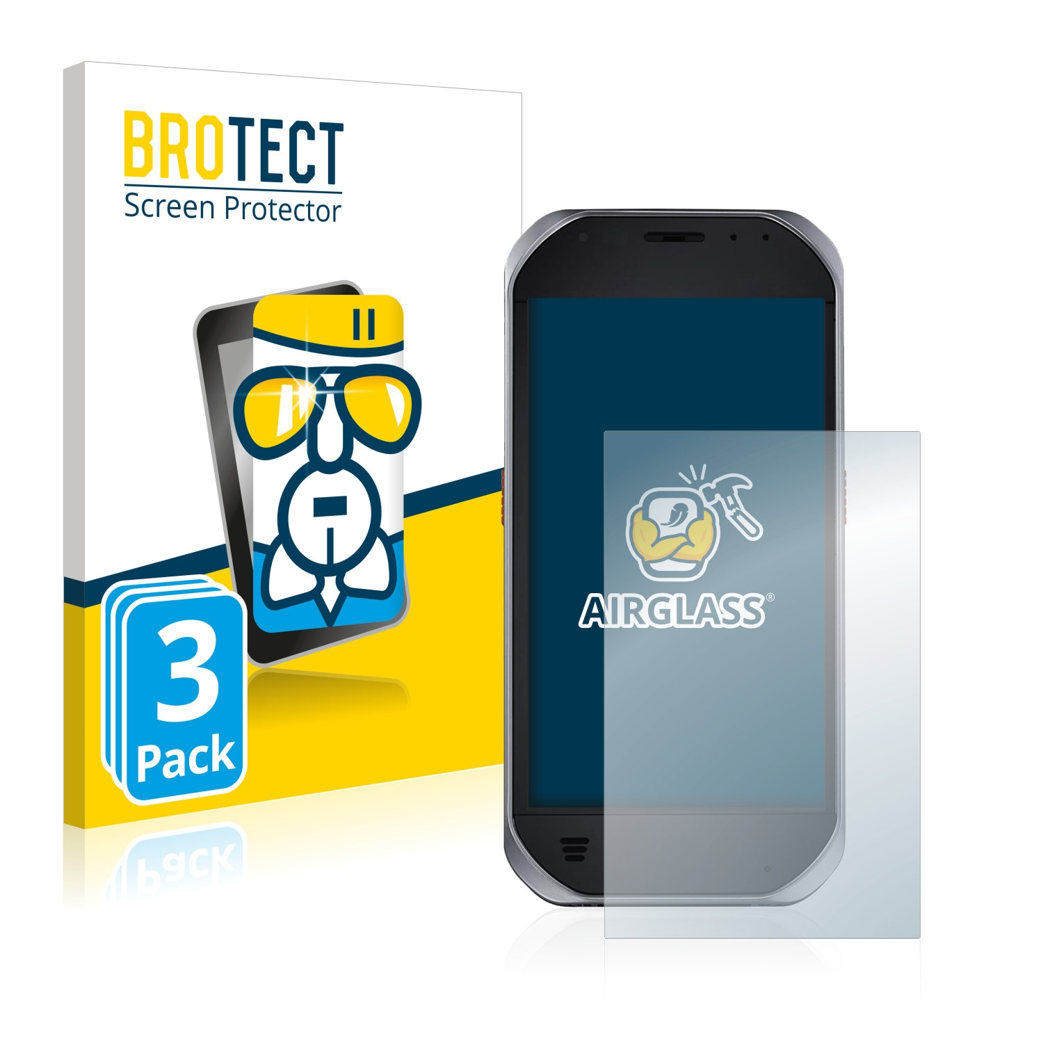 BROTECT 3x Airglass klare Schutzfolie(für FZ-T1) Panasonic Toughbook