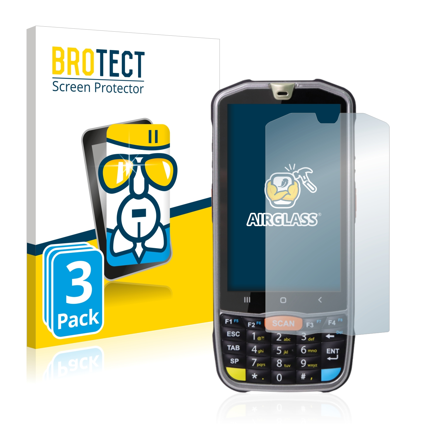 BROTECT 3x PM67) Point klare Mobile Airglass Schutzfolie(für