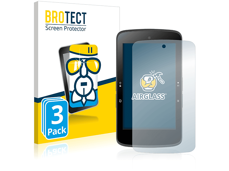 BROTECT 3x Airglass klare Schutzfolie(für Bryton Rider S800) | Navi-Taschen & -Schutzfolien