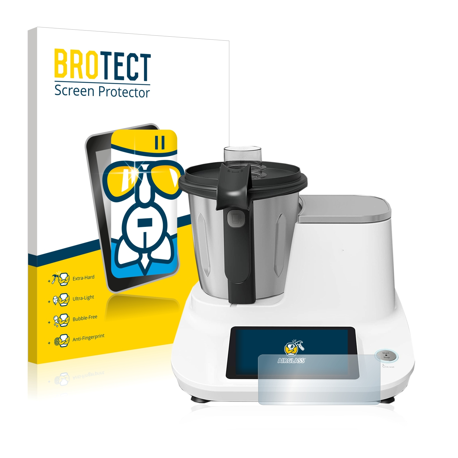 BROTECT Airglass klare Schutzfolie(für HF5061) Click&Cook Moulinex