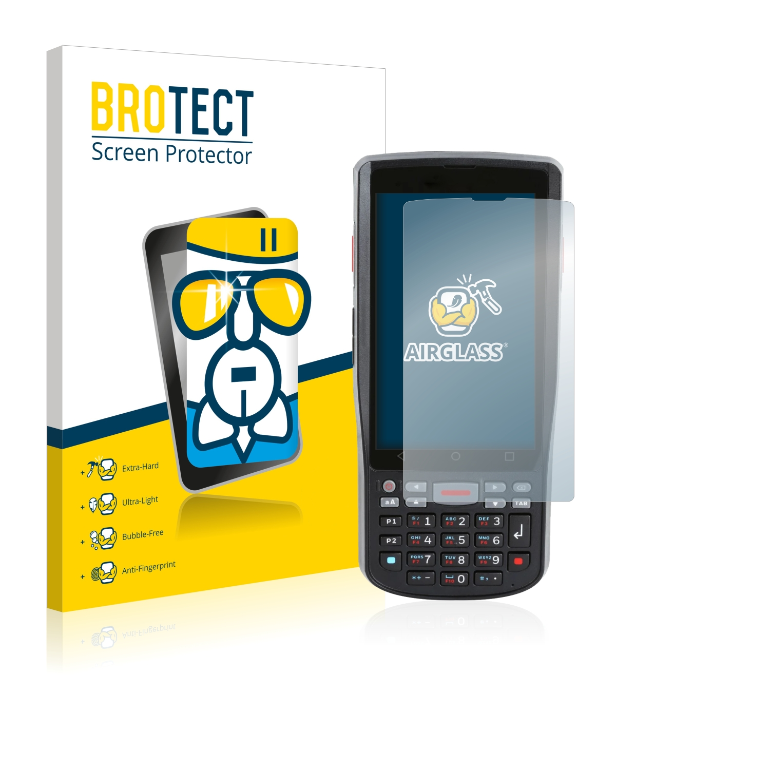 BROTECT Airglass klare Schutzfolie(für Honeywell EDA51K) ScanPal