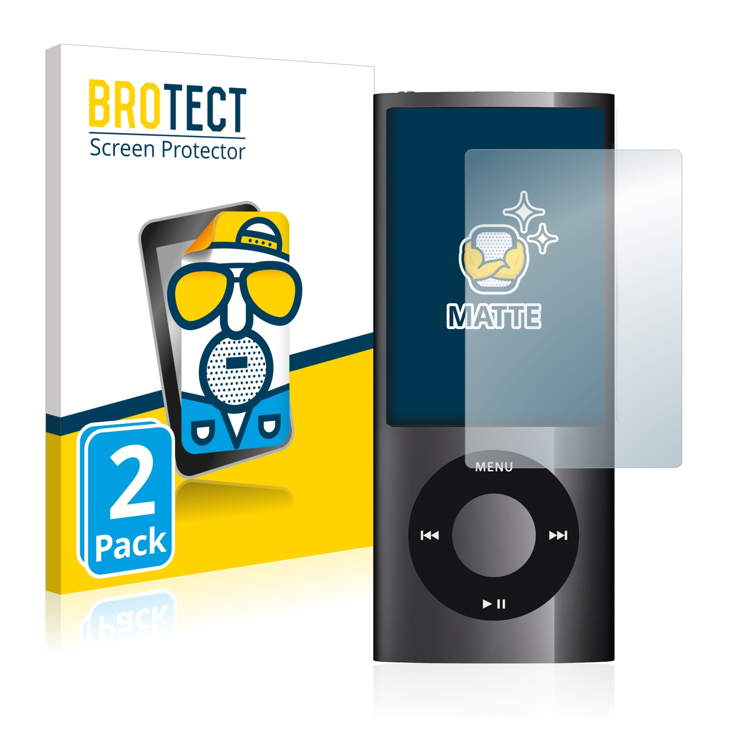 BROTECT 2x matte Schutzfolie(für Apple Gen.)) iPod (5. 2009 nano