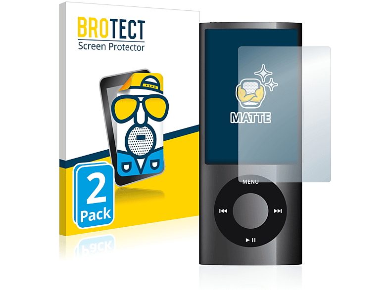 BROTECT 2x matte Schutzfolie(für Apple Gen.)) iPod (5. 2009 nano
