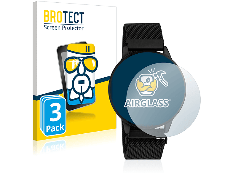 BROTECT 3x Airglass klare Oozoo Q00119) Schutzfolie(für