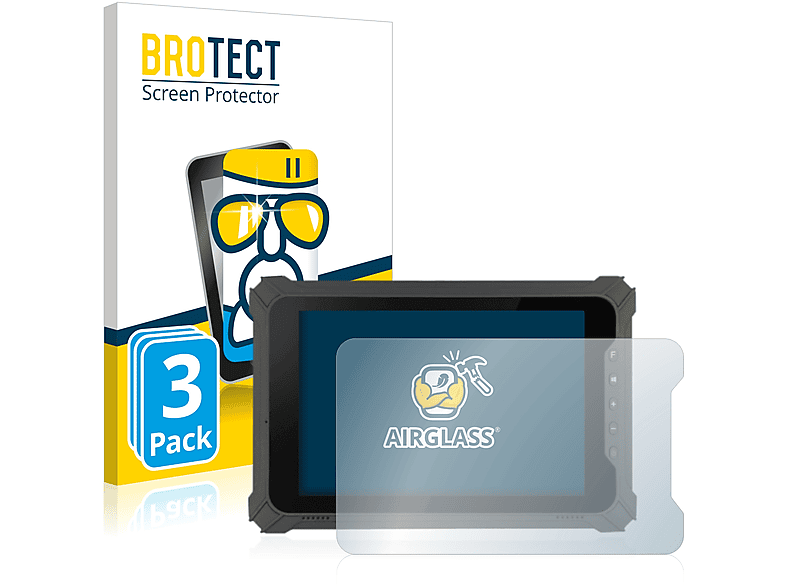 BROTECT 3x Airglass klare Schutzfolie(für Werock Rocktab S508)