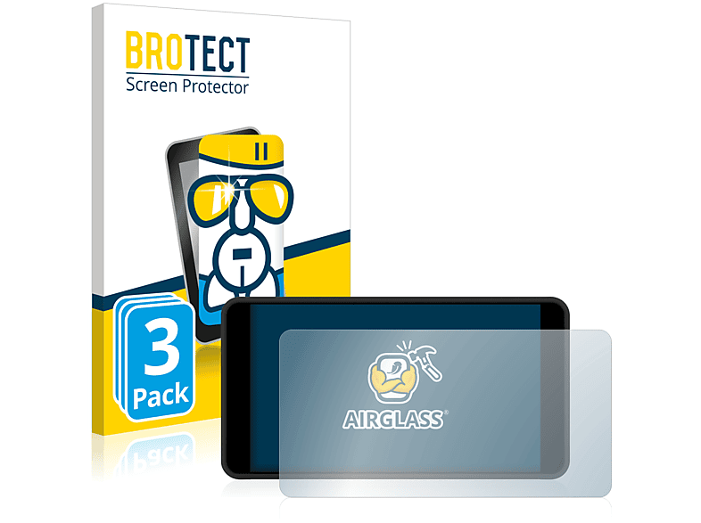BROTECT 3x Airglass klare Schutzfolie(für Portkeys PT5 II)