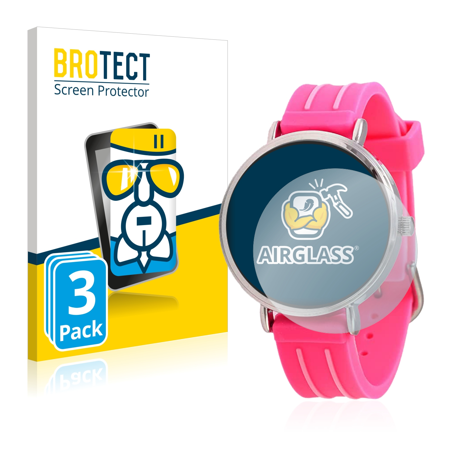 Kiddus klare 3x Watch) Schutzfolie(für Learning Children´s Airglass BROTECT