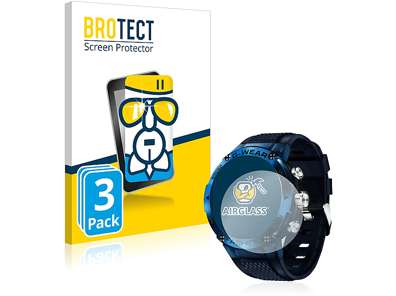 BROTECT 3x Airglass klare Schutzfolie(für GaWear K28N)