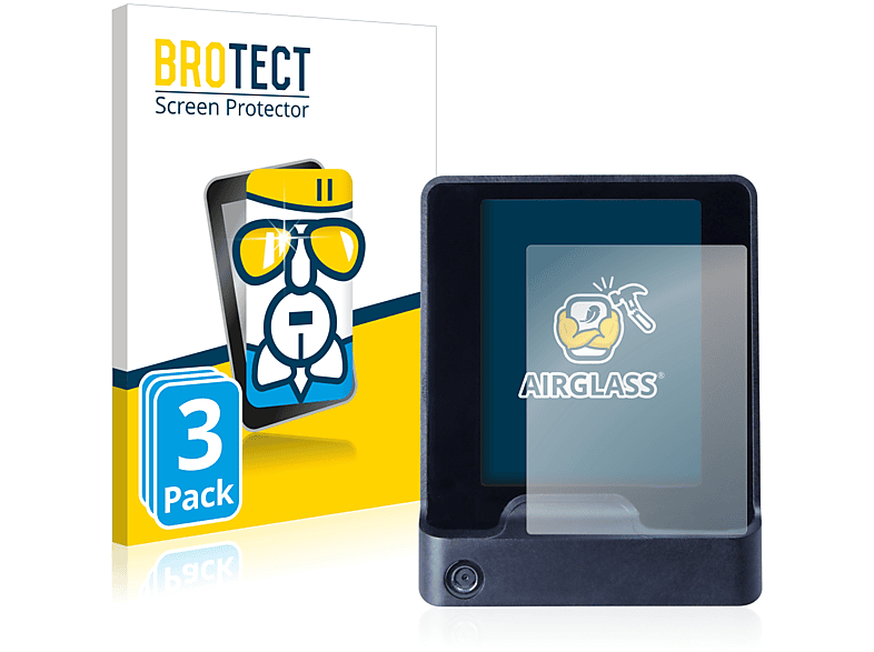 BROTECT 3x Airglass klare 5000) ingenico Schutzfolie(für self