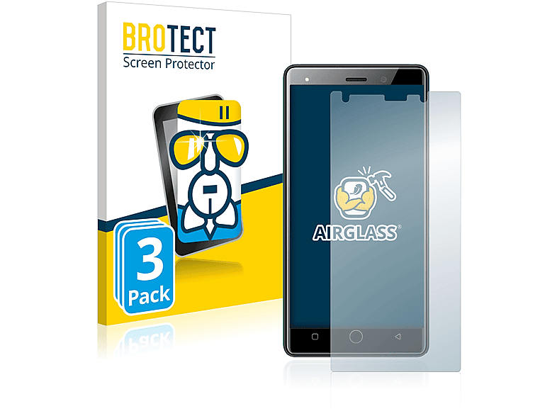 BROTECT 3x Airglass klare Schutzfolie(für Aoyodkg A10 Plus)