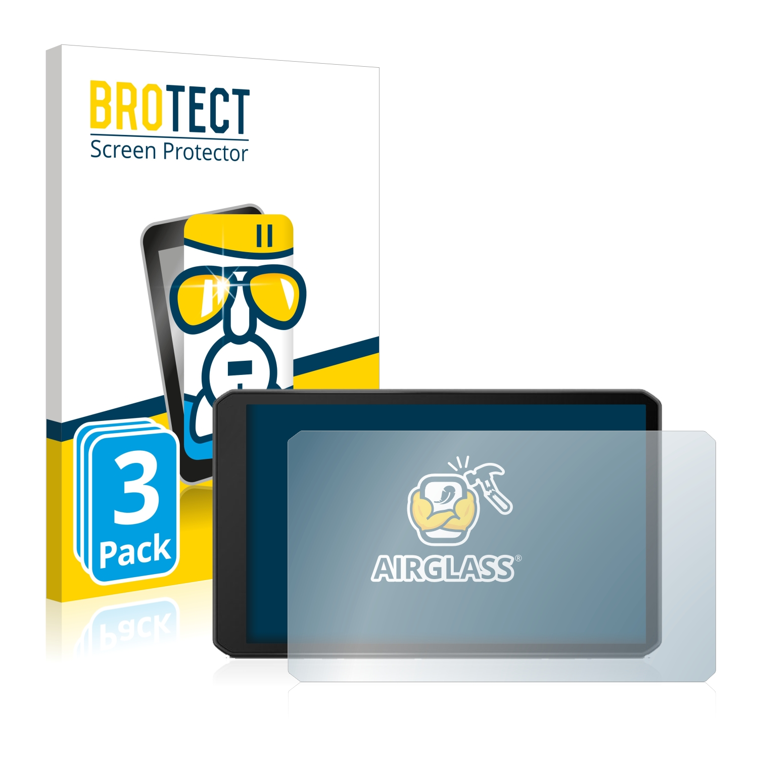BROTECT 3x Airglass klare Schutzfolie(für LGV710) dezl Garmin