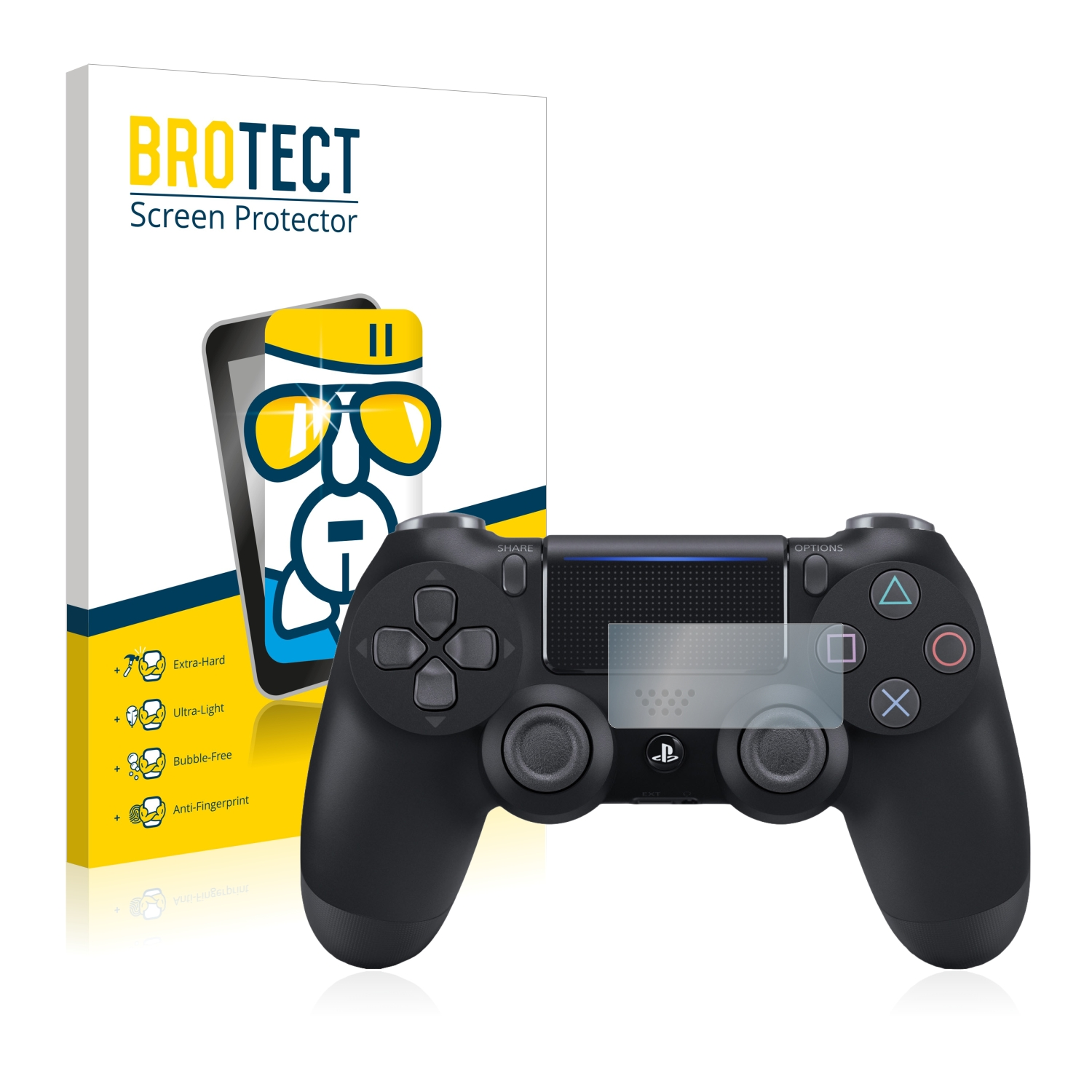 BROTECT Airglass klare Schutzfolie(für Controller PS4 4 2019) Sony DualShock