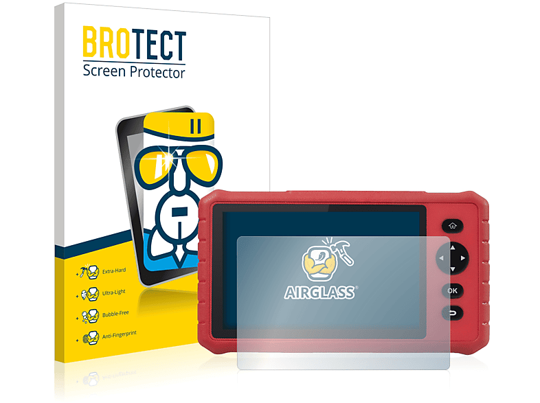 BROTECT Airglass klare Schutzfolie(für Launch III) MOT Creader Professional