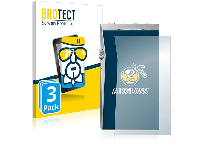 BROTECT 3x klare (Rückseite)) Schutzfolie(für SE180 Astell&Kern Airglass A&futura
