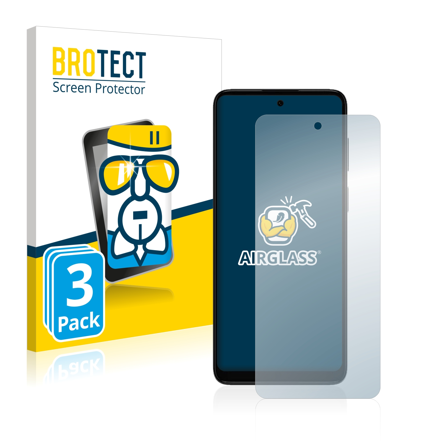 Moto BROTECT klare Motorola 3x E22s) Airglass Schutzfolie(für