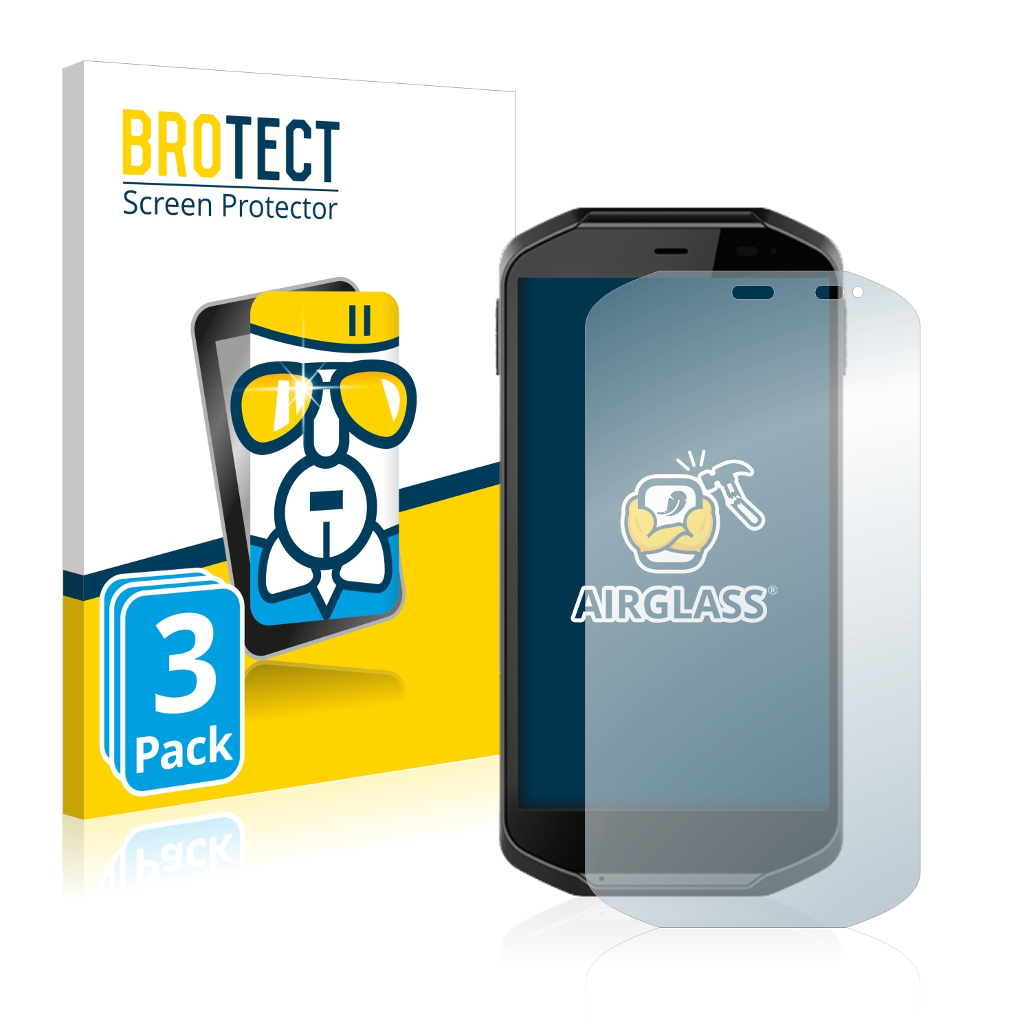 BROTECT 3x Airglass klare FS5) Schutzfolie(für Tab Pokini