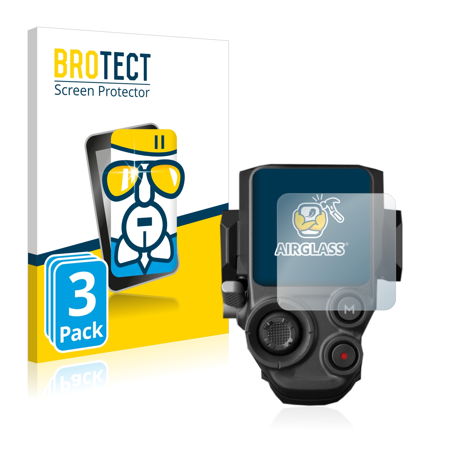 BROTECT 3x Airglass 3 klare RS Pro) DJI Schutzfolie(für
