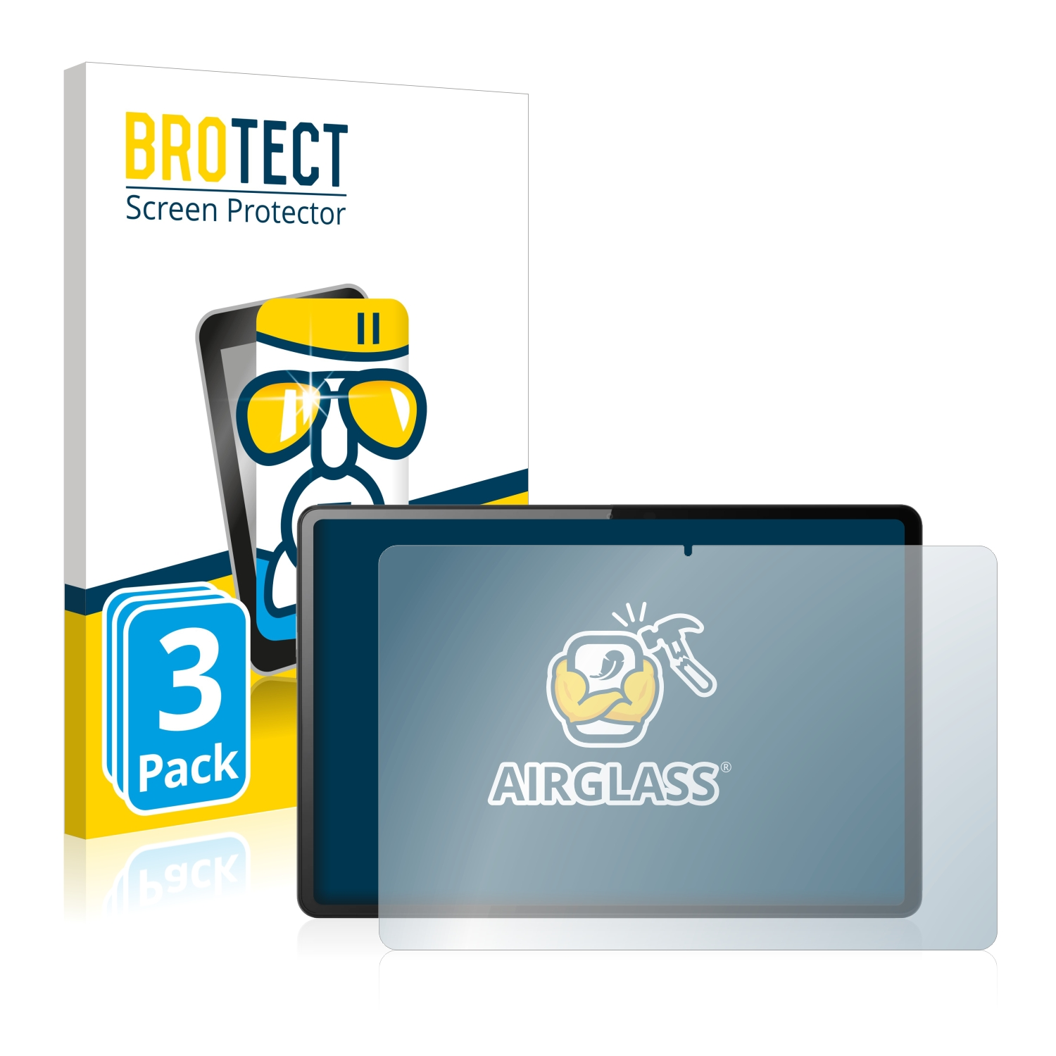 Motorola Tab Schutzfolie(für BROTECT G62) Airglass 3x klare Moto