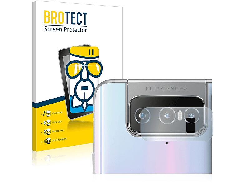 BROTECT Airglass klare Schutzfolie(für ASUS Zenfone 7 ZS670KS (NUR Kamera))